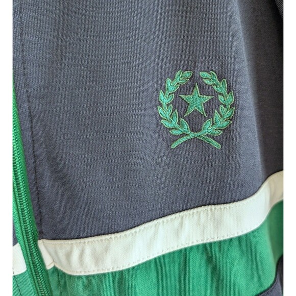 Urban Pipeline Size XL Track Jacket Zip Up Green Blue Mens Extra Large Stripe - Picture 3 of 5